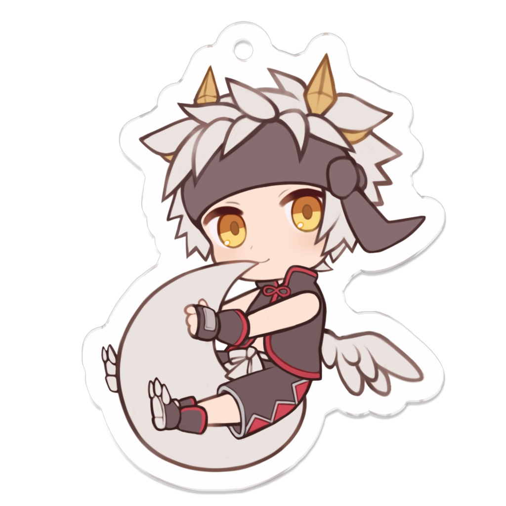 アクリルキーホルダー - 少年フォームウロボロスマーク風1