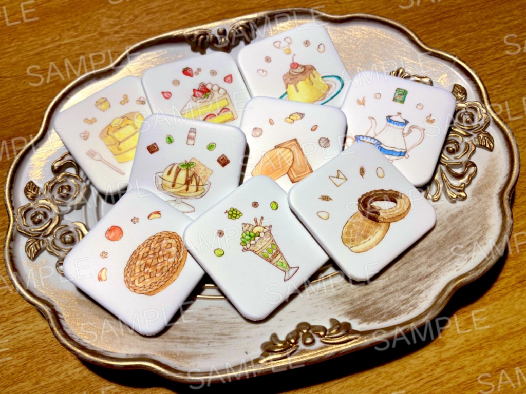 【缶バッジ】お菓子な缶バッジ