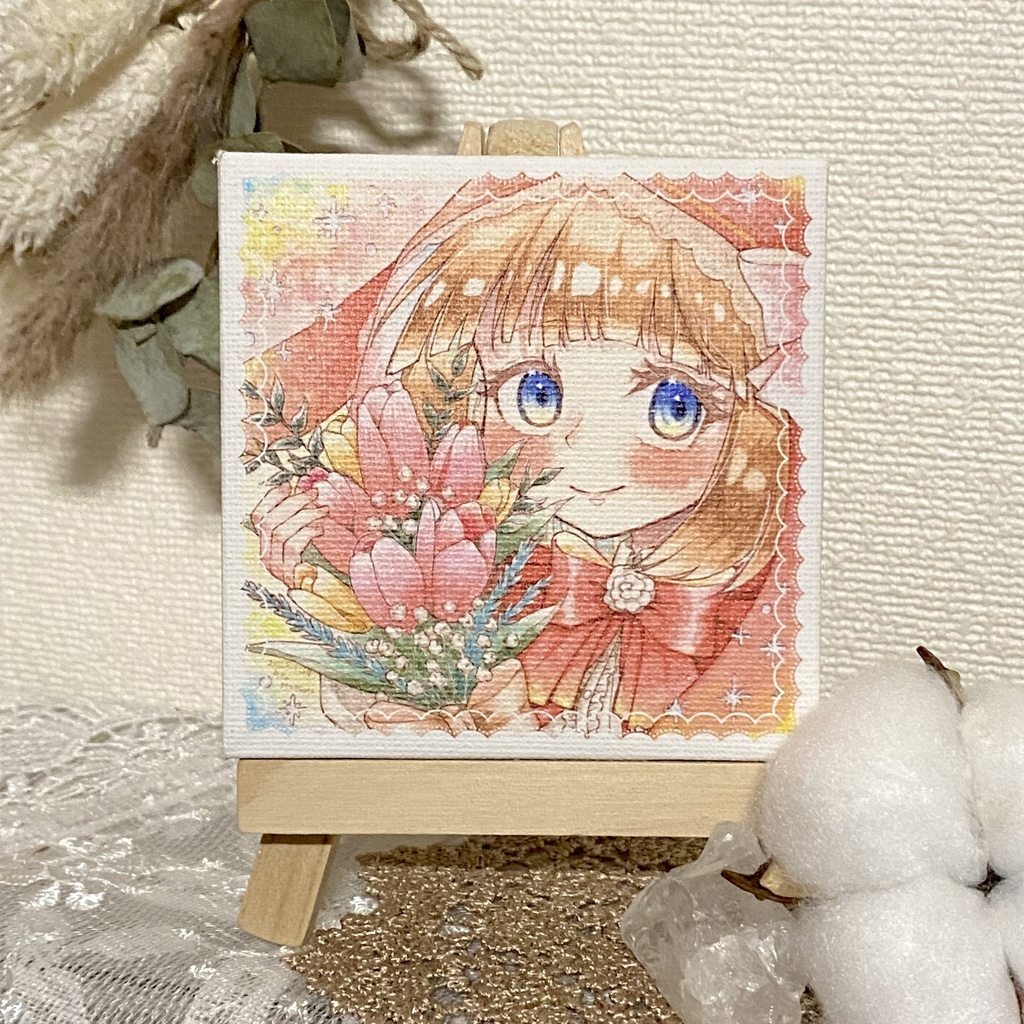 【ミニキャンバス】花束をあなたに
