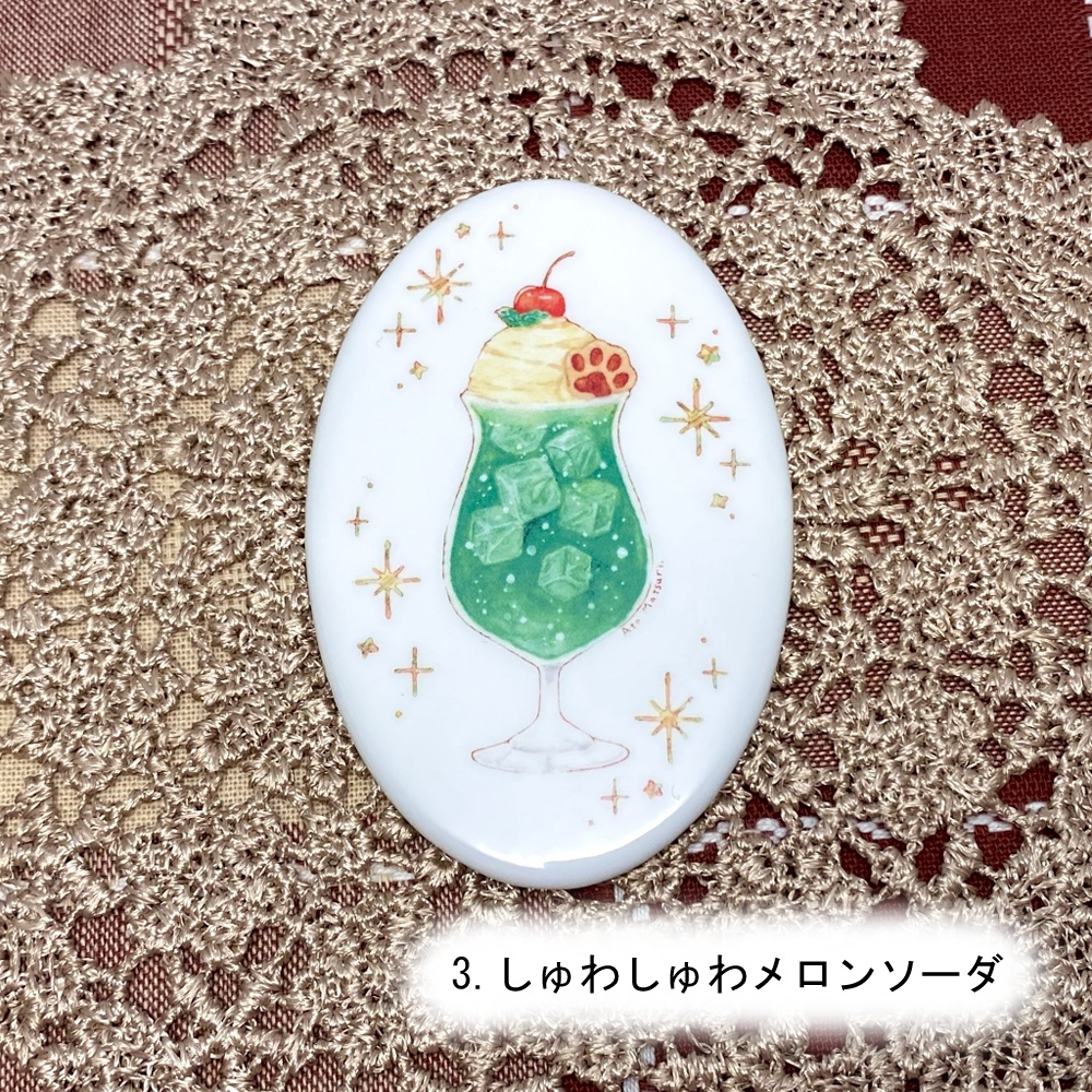 【缶マグネット】カフェフード