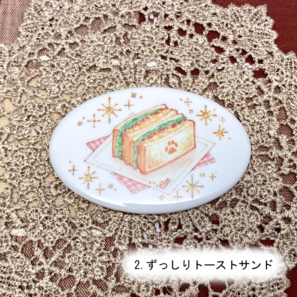 【缶マグネット】カフェフード