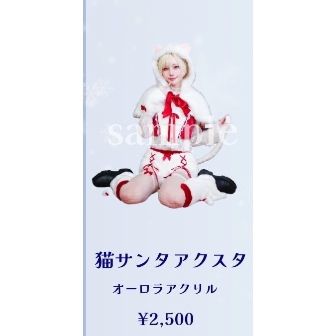 猫サンタアクスタ