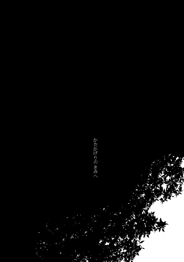 【再販】【匿名配送】かたかげりのきみへ