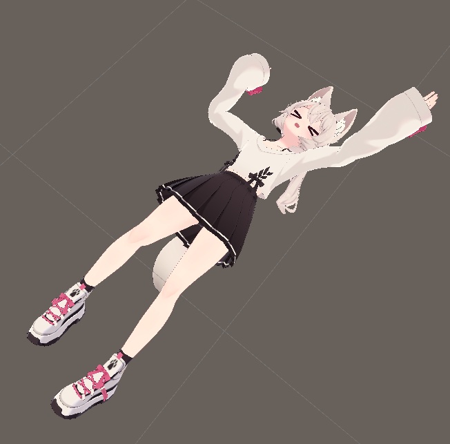 【Unity/VRChat】Lying on the ground and pampering animation
