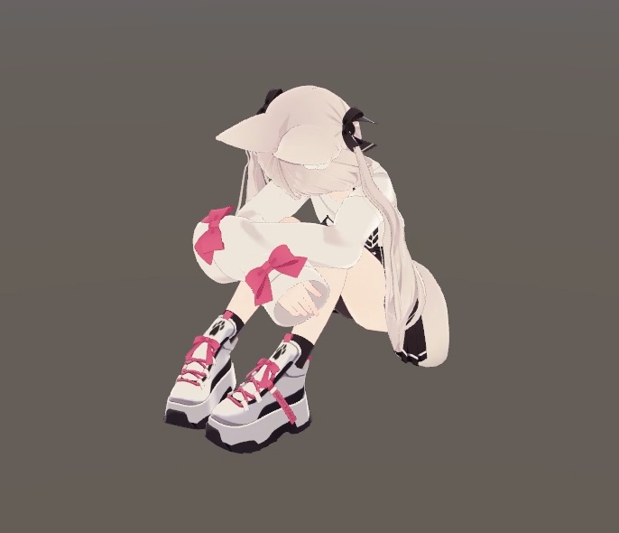 【Unity/VRChat】An animation of the aggrieved sitting on the floor