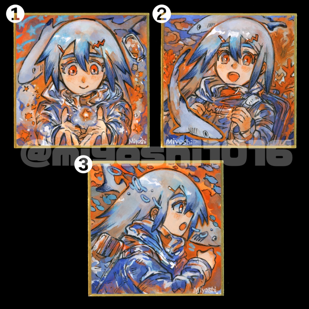 ミニ色紙(豆色紙サイズ)【2026年2月】