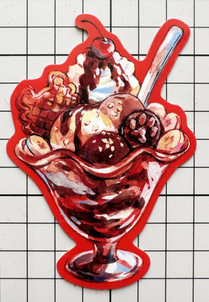 ステッカー(龍・虎・パフェ)