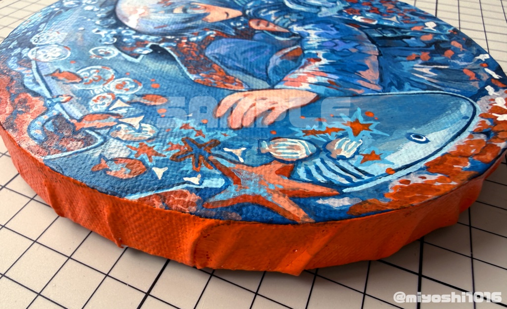 キャンバス原画(ツマグロちゃん)