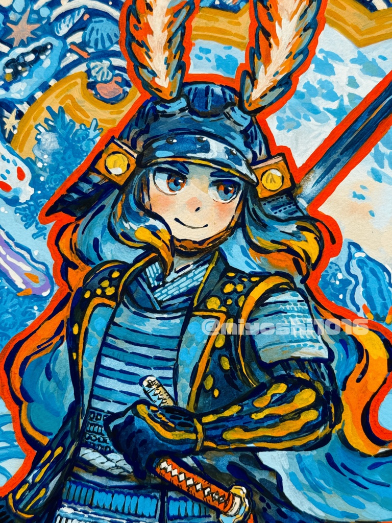 【F6アナログ原画】海牛武者之図