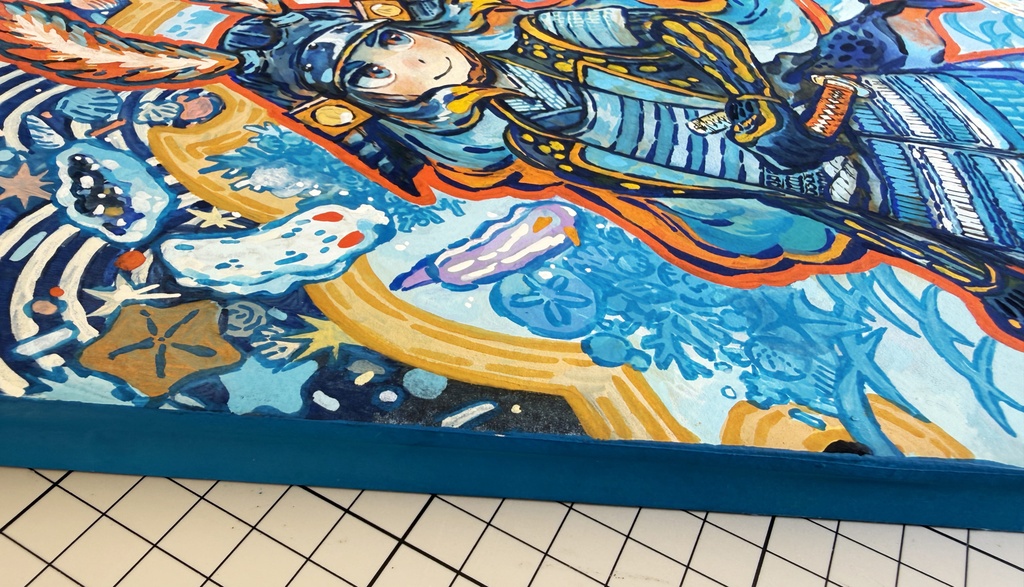 【F6アナログ原画】海牛武者之図