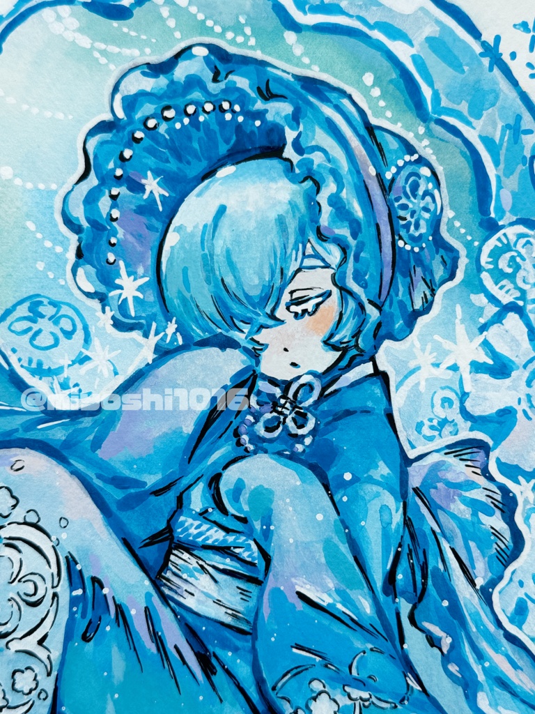 【M6アナログ原画】海月変化絵巻