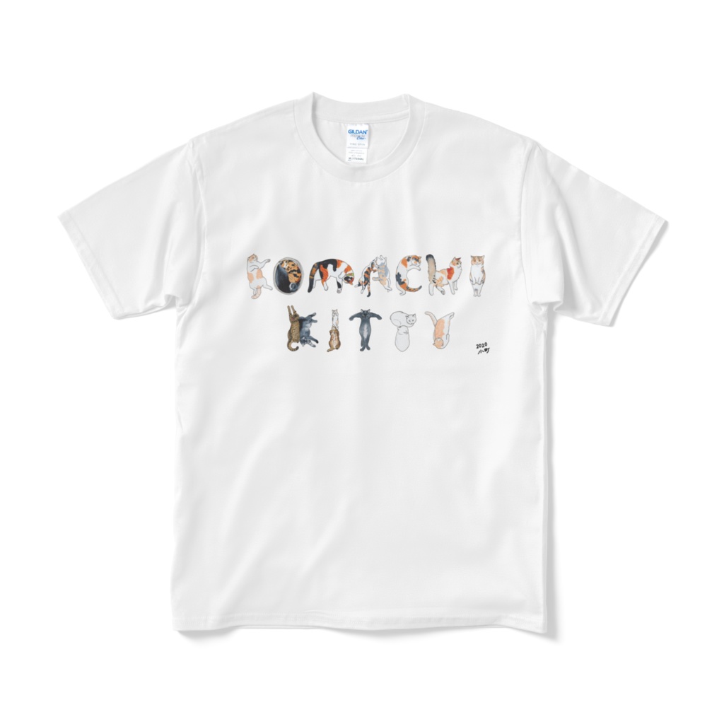 猫文字アルファベット セミオーダーTシャツ[Bタイプ]
