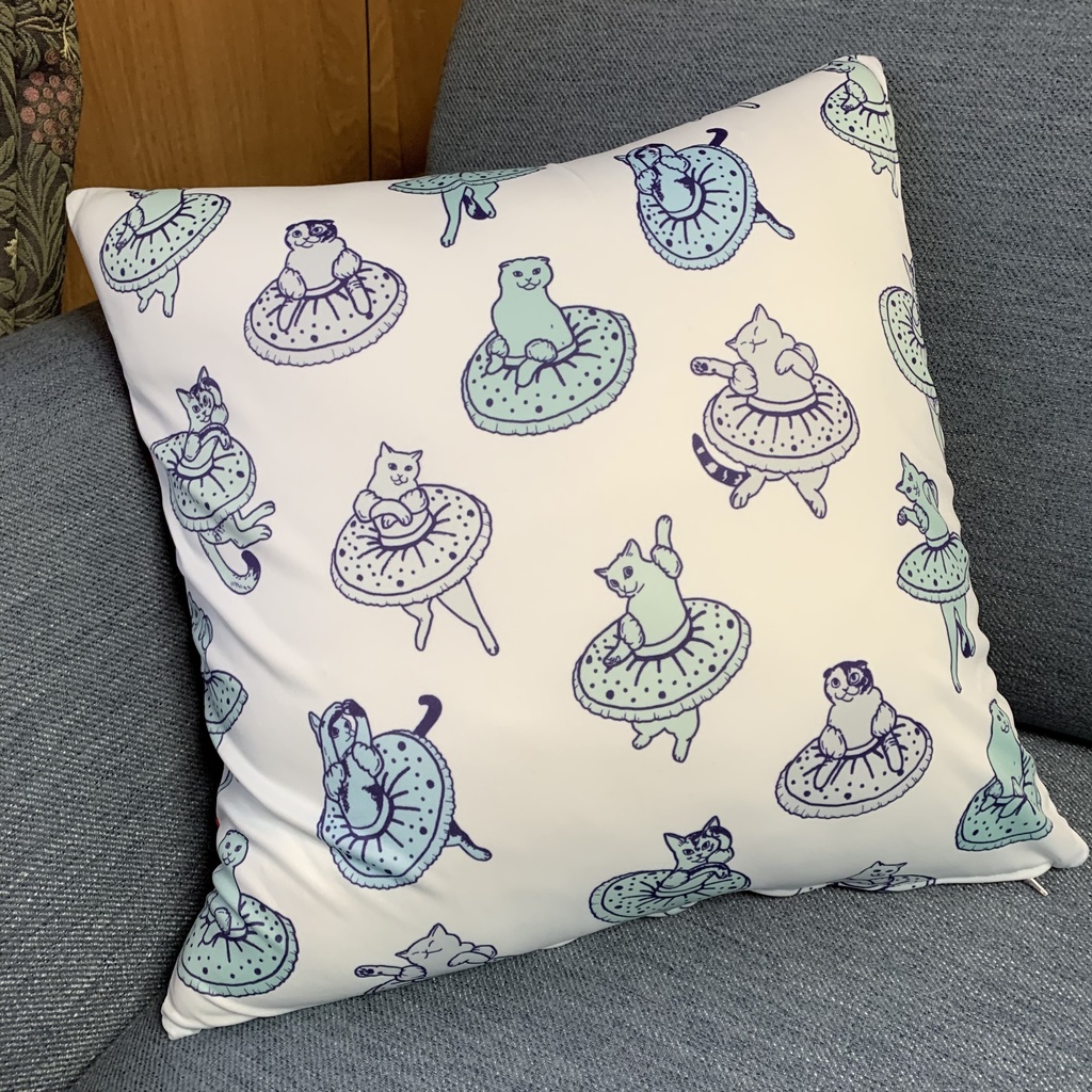 オーダー◆クッションカバー・ツヤツヤ布