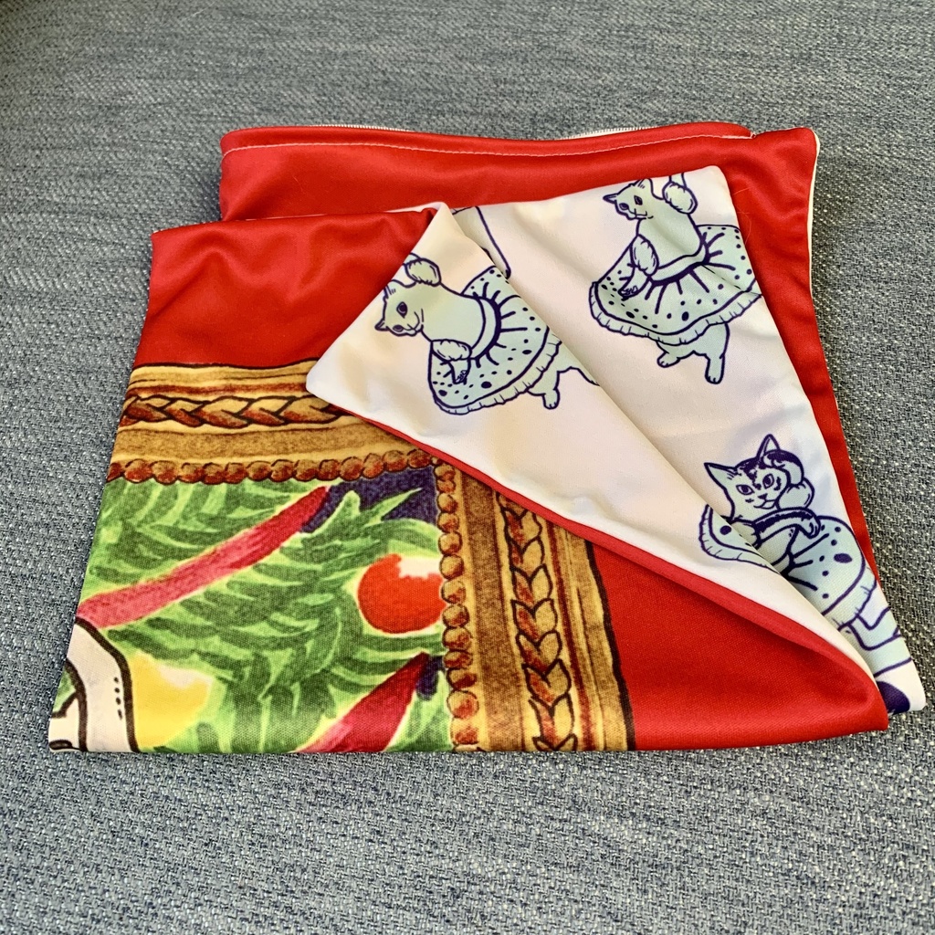 オーダー◆クッションカバー・ツヤツヤ布