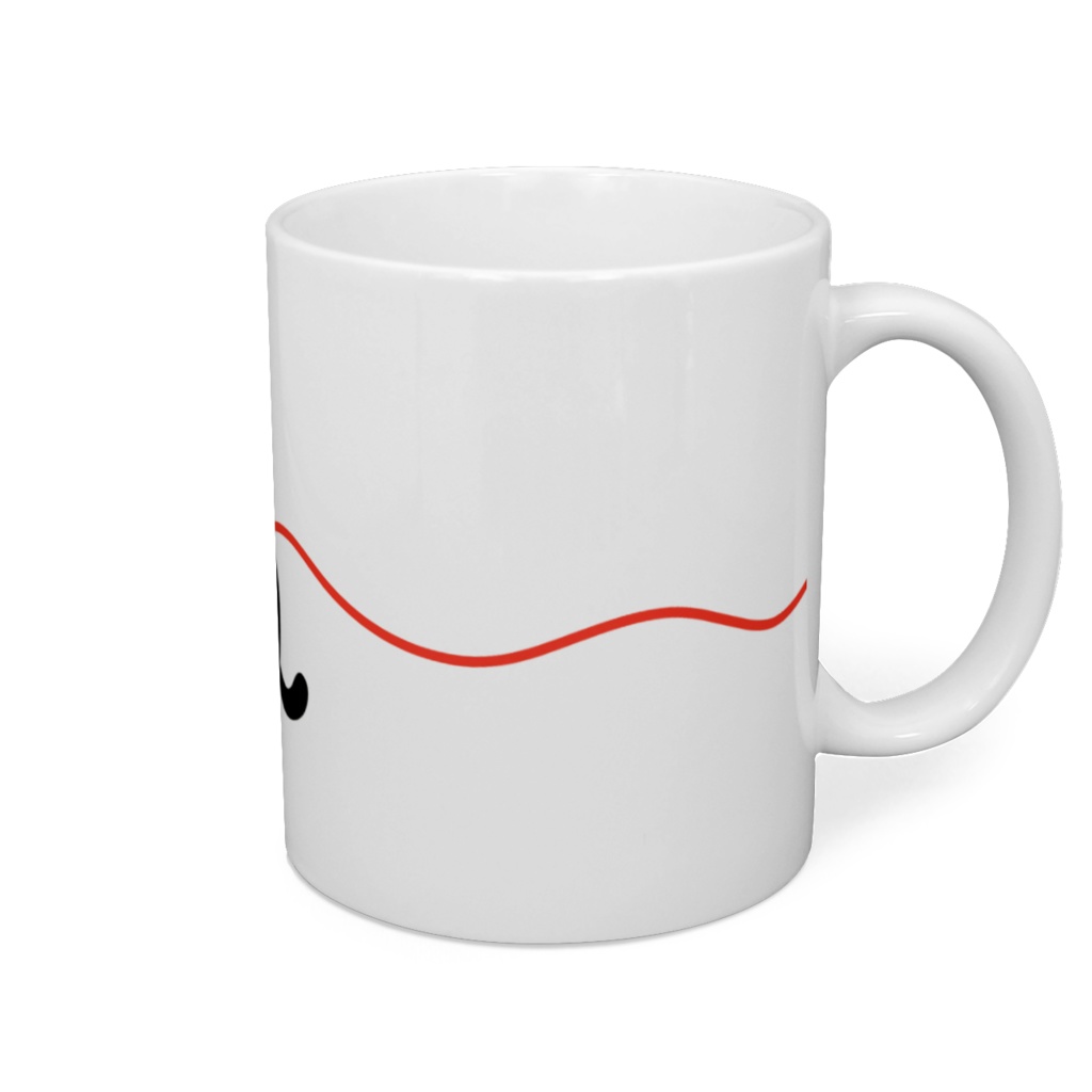 黒猫と毛糸のマグカップ