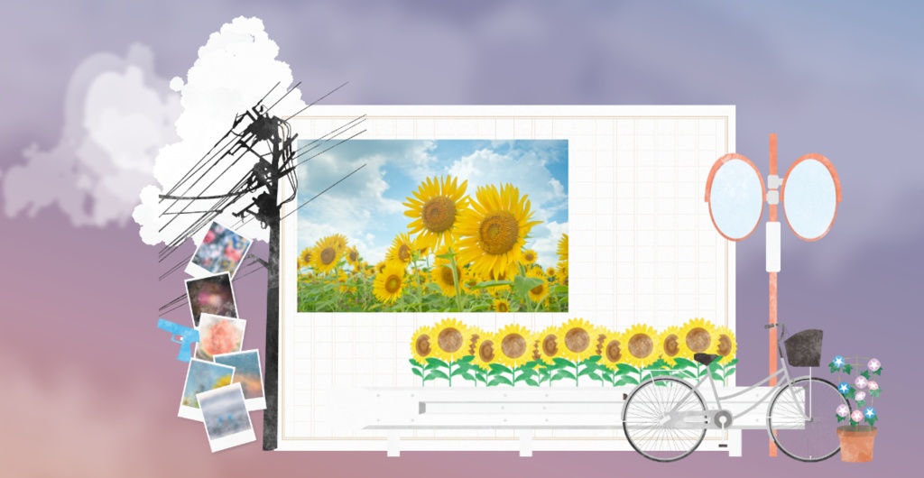 【無料あり】ココフォリアで使える あの頃の夏 夏素材 50個