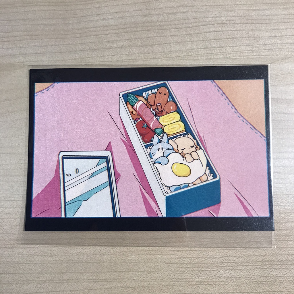 お弁当のポストカード