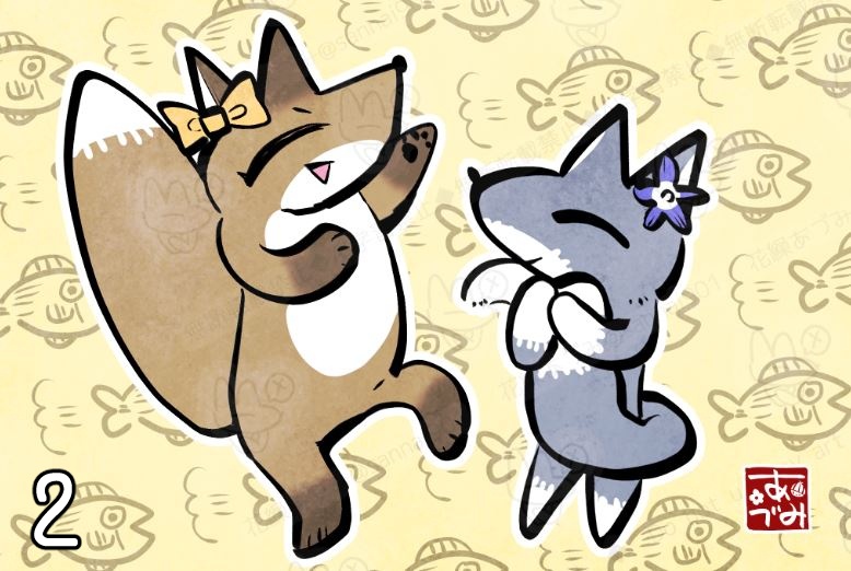 ポストカード(おきつね)