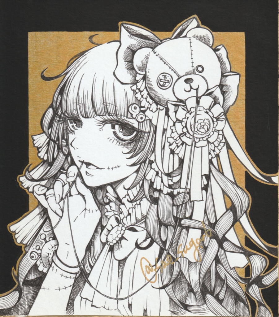 ミニ色紙『縫子』