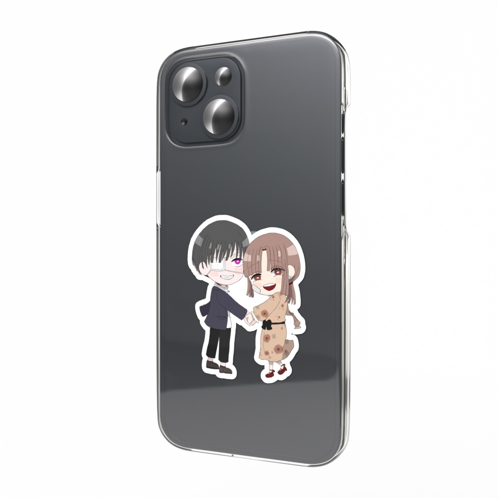 トーマス夫妻スマホステッカー