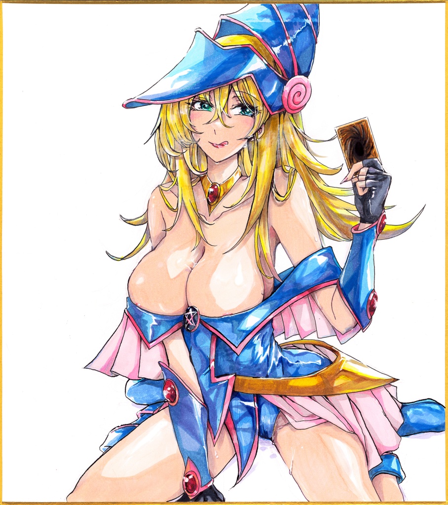 遊☆戯☆王OCG 手描き色紙「One More "Match"？」
