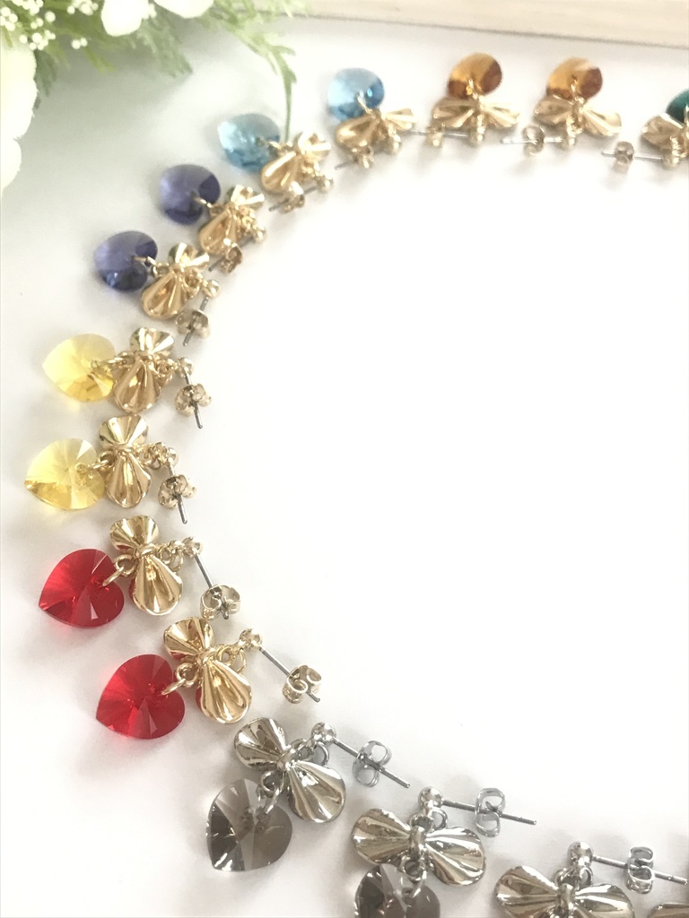 アイナナ IDOLiSH7 ハートスワロフスキーピアス/イヤリング