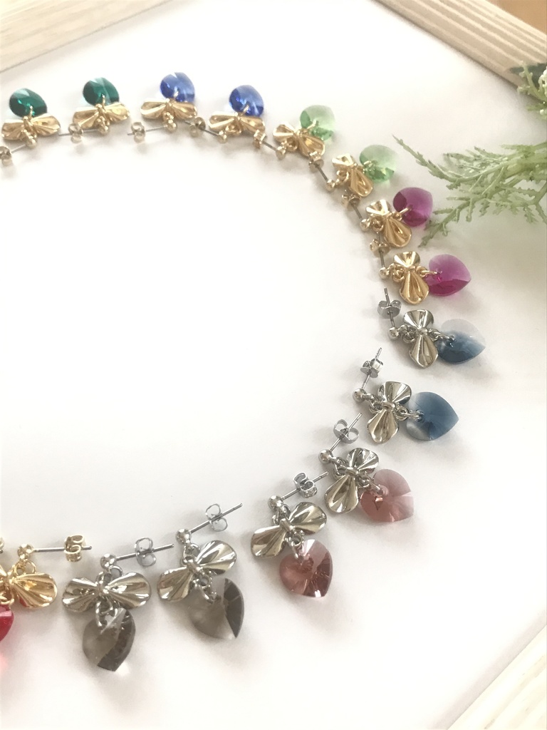 アイナナ TRIGGER ハートスワロフスキーピアス/イヤリング