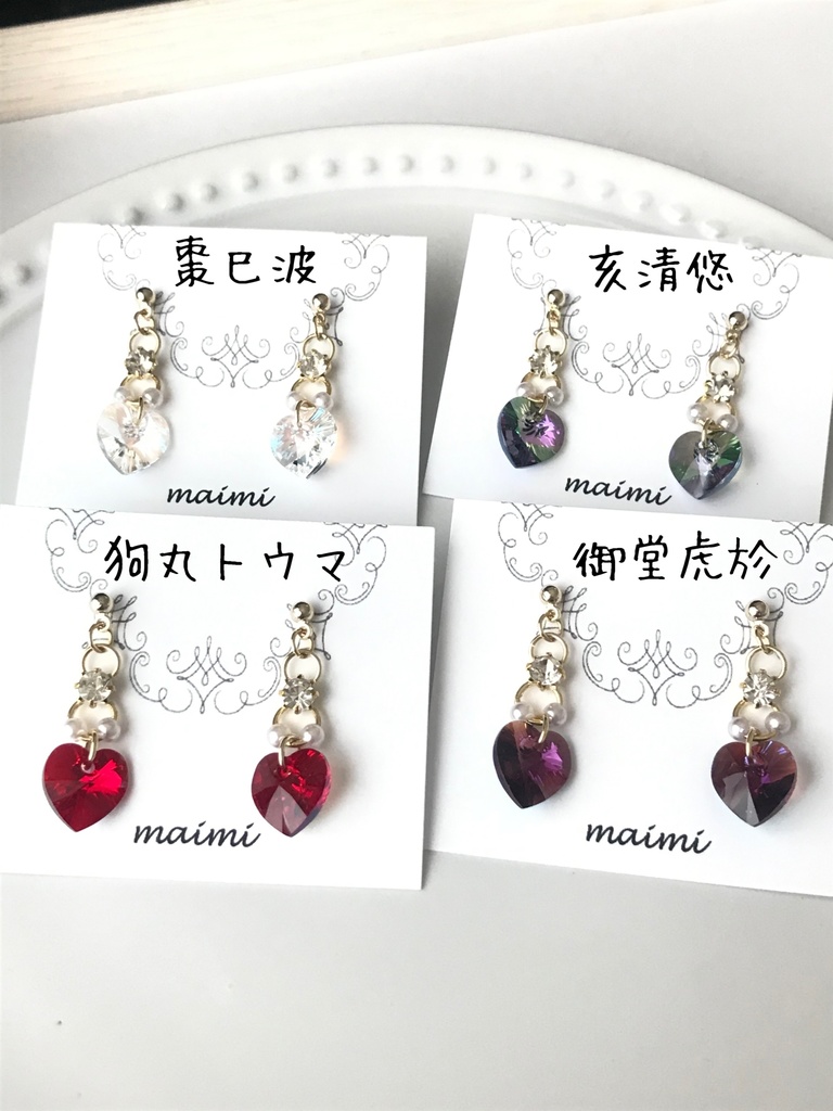 アイナナ ŹOOĻ ハートスワロフスキーピアス/イヤリング