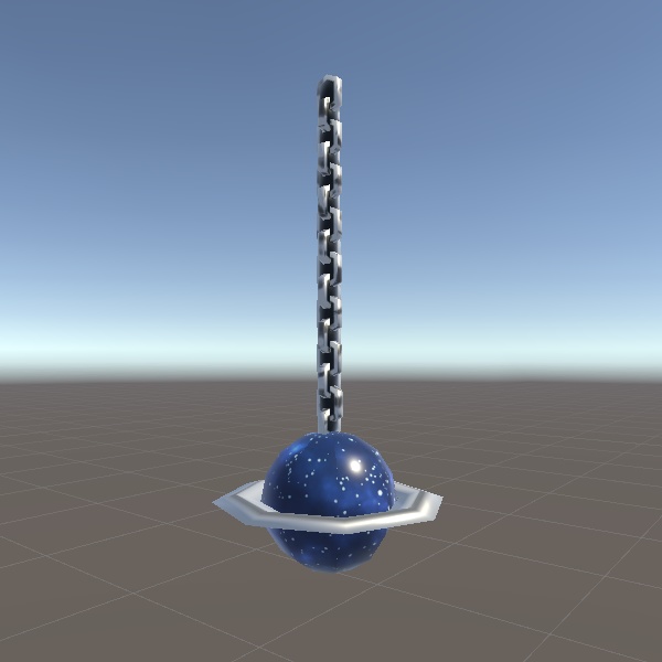 【VRChat/Quest対応】土星イヤリング【△496】