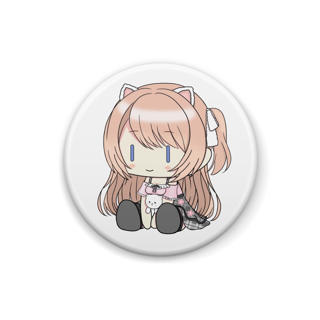 白犬リリィ缶バッジ
