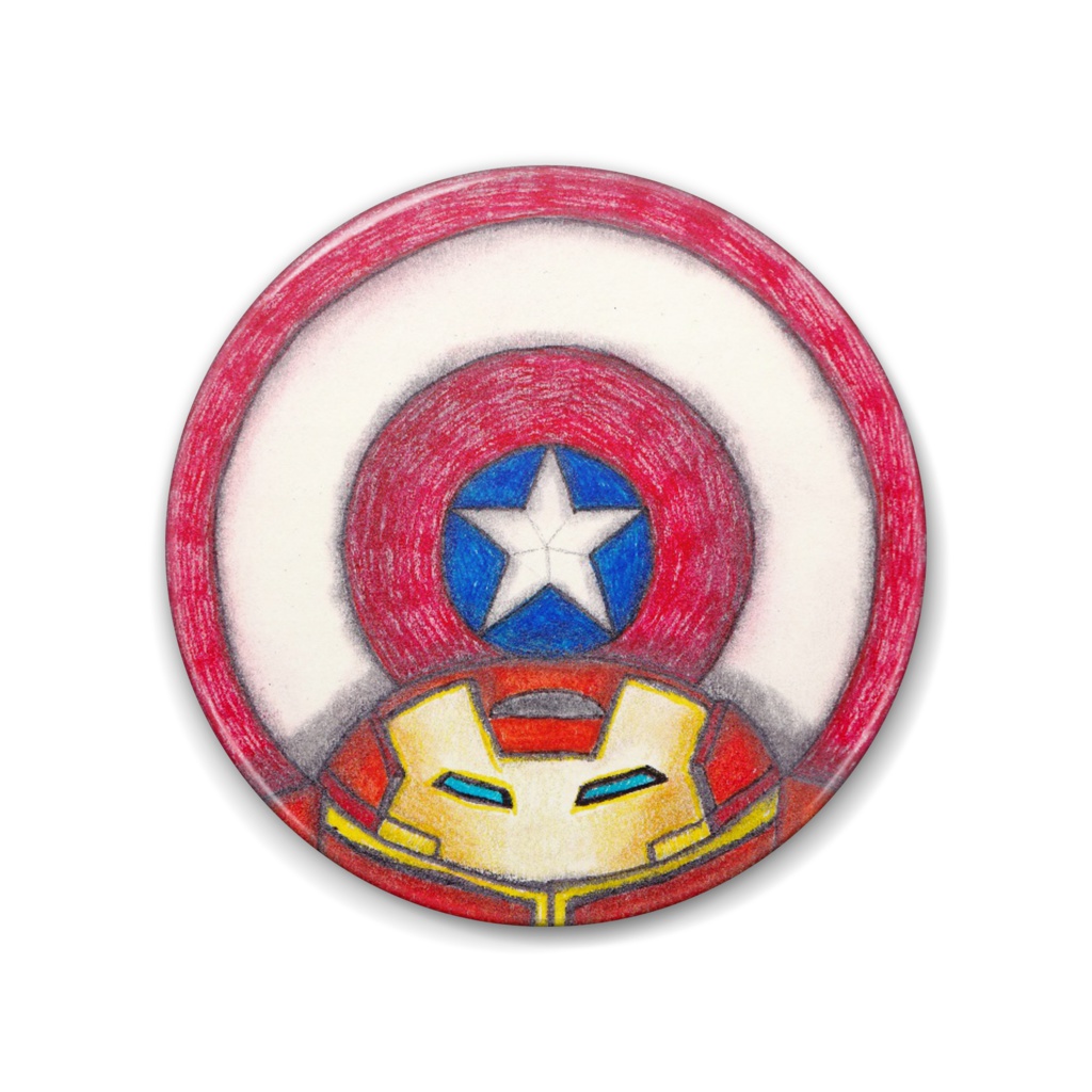 C.V.I (Captain America VS Iron Man) バッジ