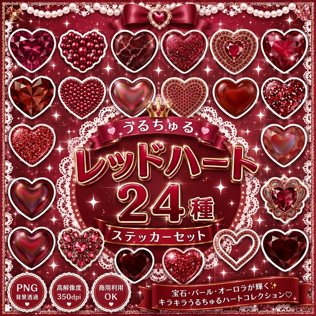 うるちゅるハート💕レッド