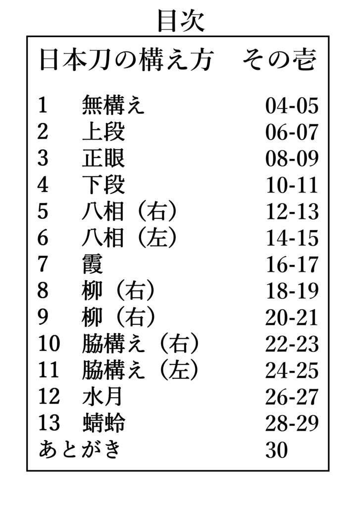 はなまる剣遊会監修 日本刀の構え方 その壱