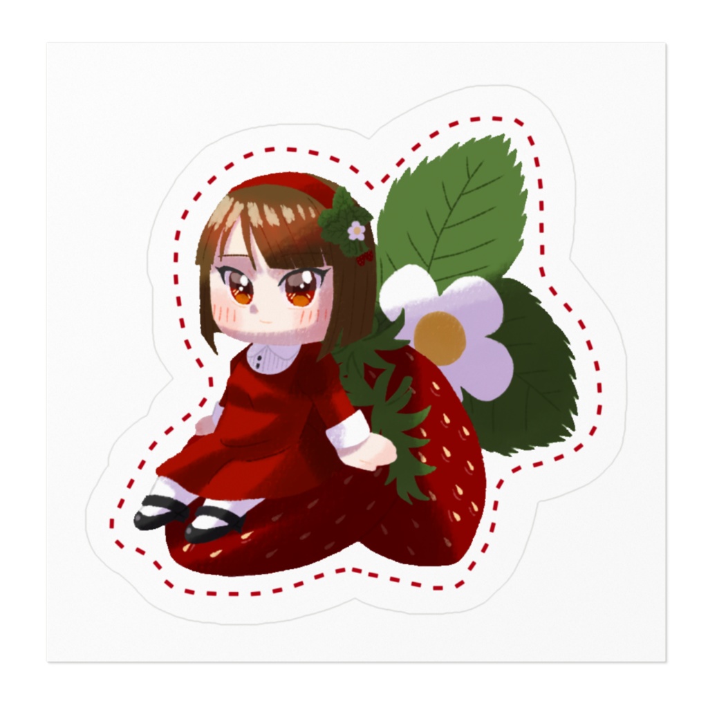 ワイルドストロベリーステッカー