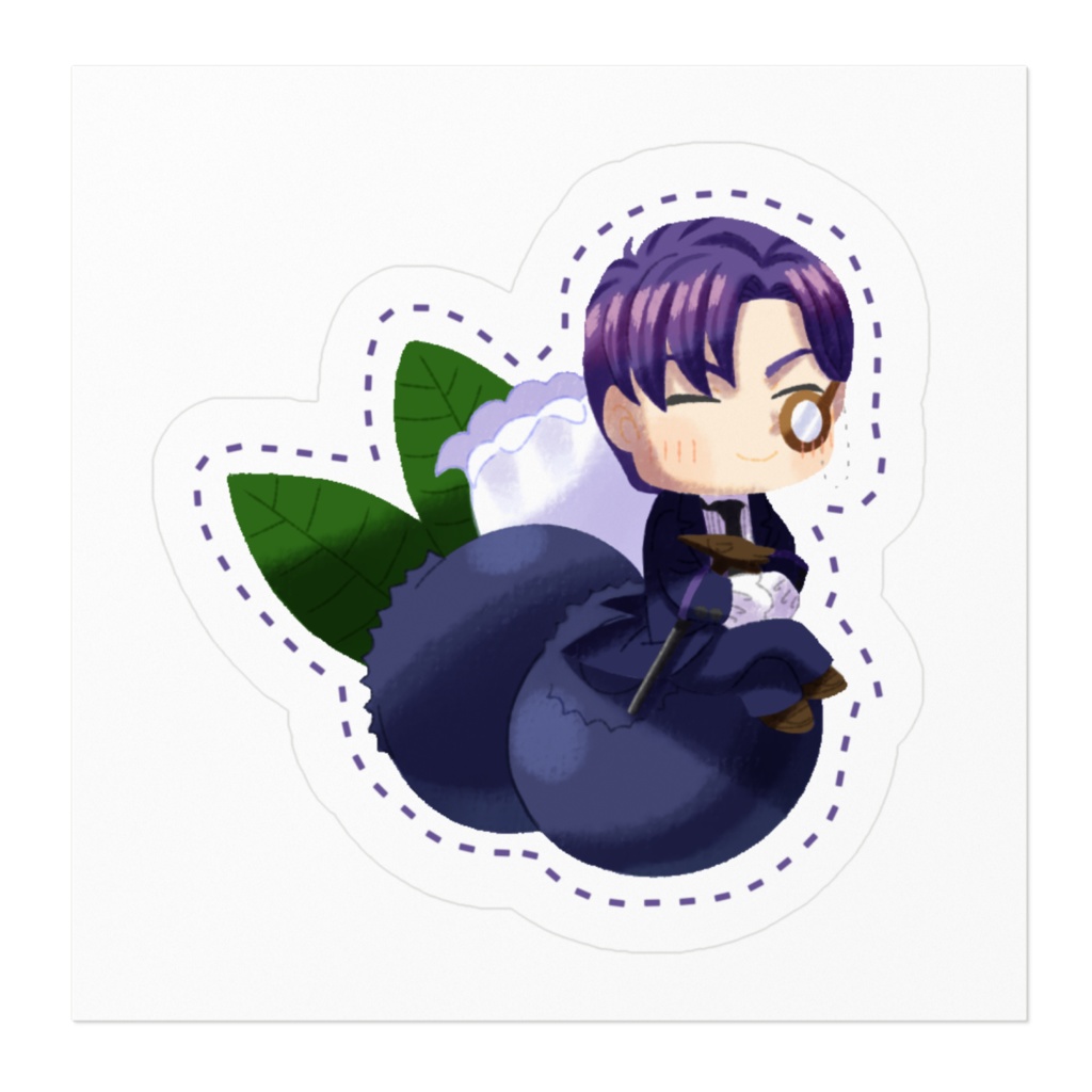 ブルーベリー(ブルークロップ)ステッカー