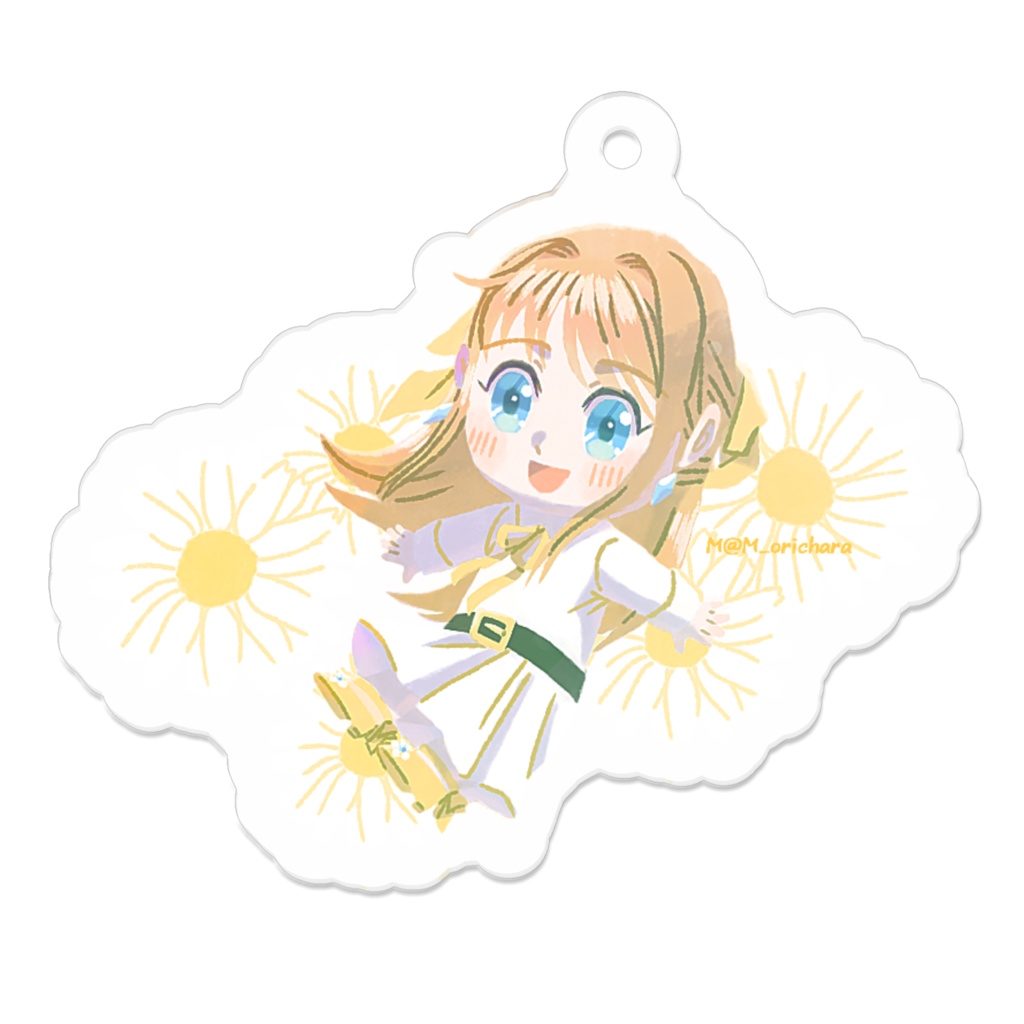 カモミール アクリルキーホルダー50×50(mm)