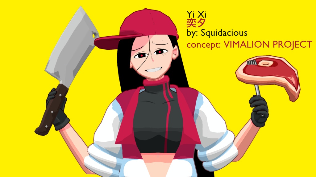 Yi Xi [奕夕] [3D Original Model | 3Dオリジナルモデル] [MMD ver.]