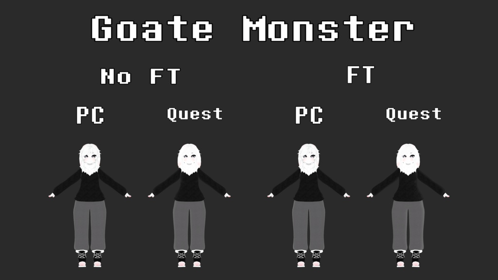Goate Monster [ヤギモンスター][VRCHAT][QUEST][VRCFT] - squidacious - 2/5