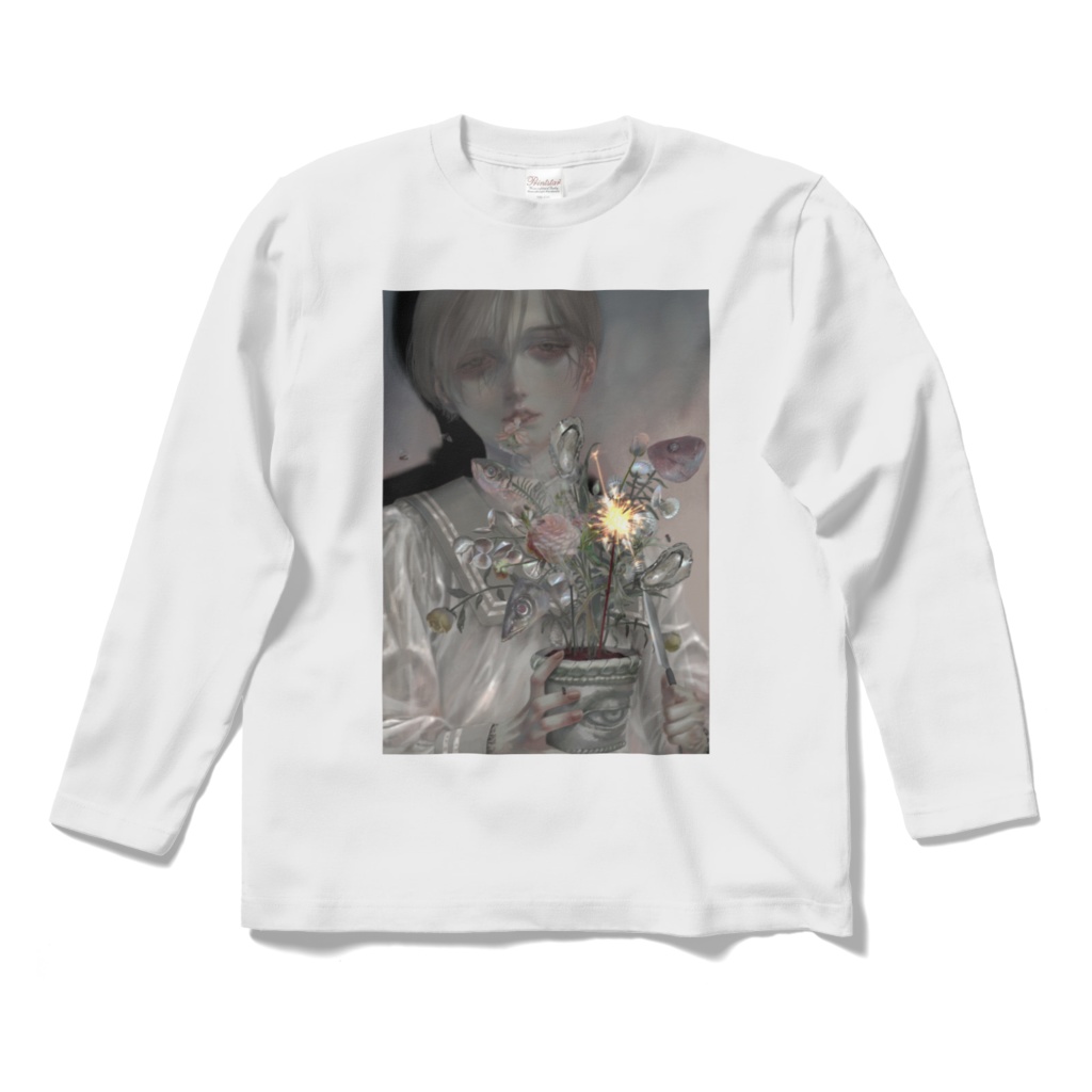 「生モノ」ロングスリープTシャツ白&黒