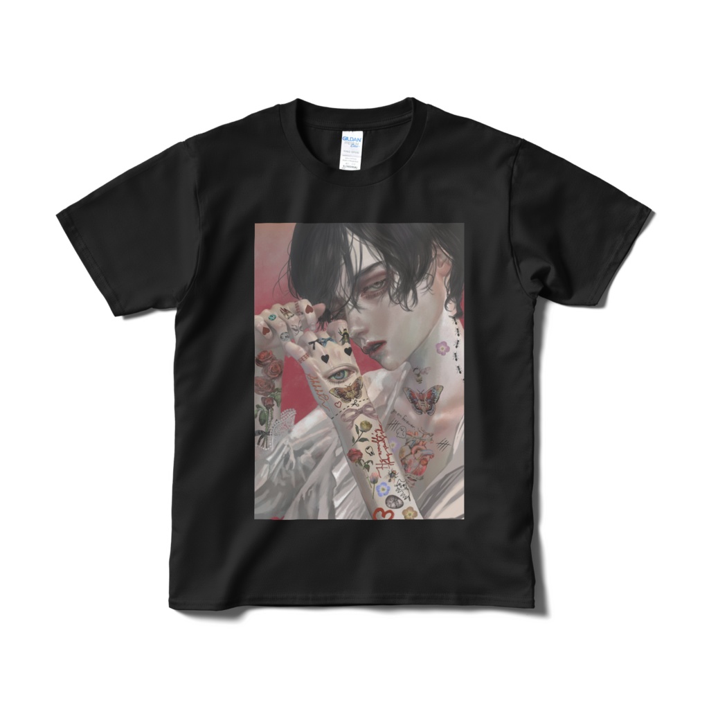 「タトゥー」Tシャツ短納期白＆黒