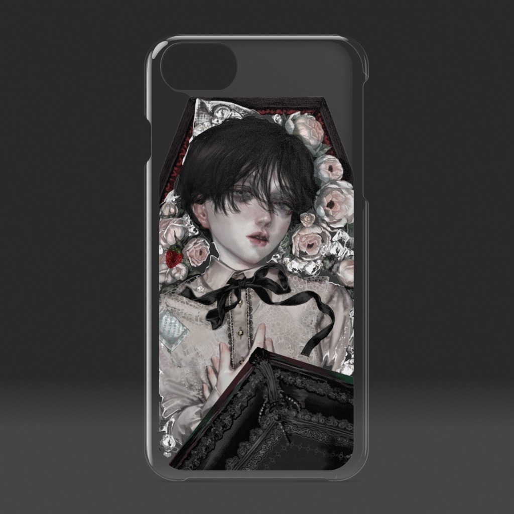 「棺」クリアiPhoneケース