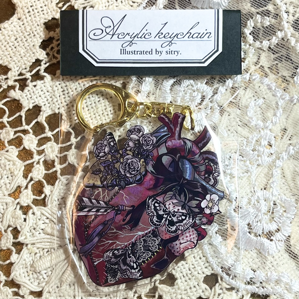 ｢心臓｣アクリルキーホルダー