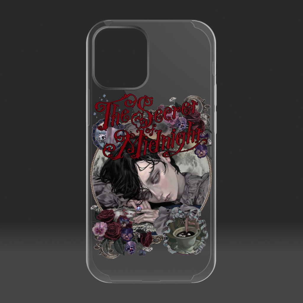 「TheSevretOfMidnight」クリアiPhoneケース