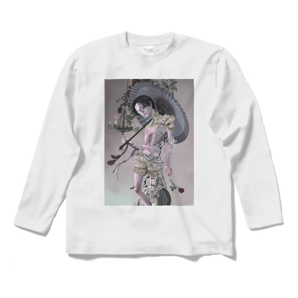「armor」ロングスリープTシャツ白＆黒
