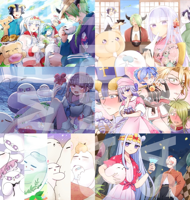 姫&おもち姫 卓上カレンダー2024