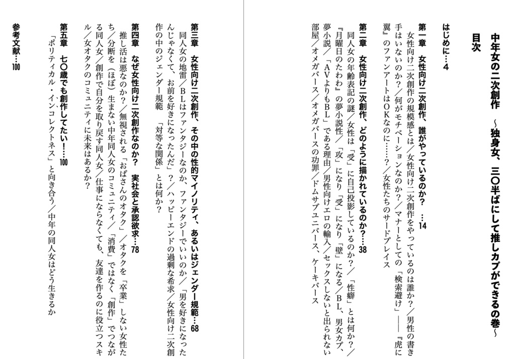 中年女の二次創作