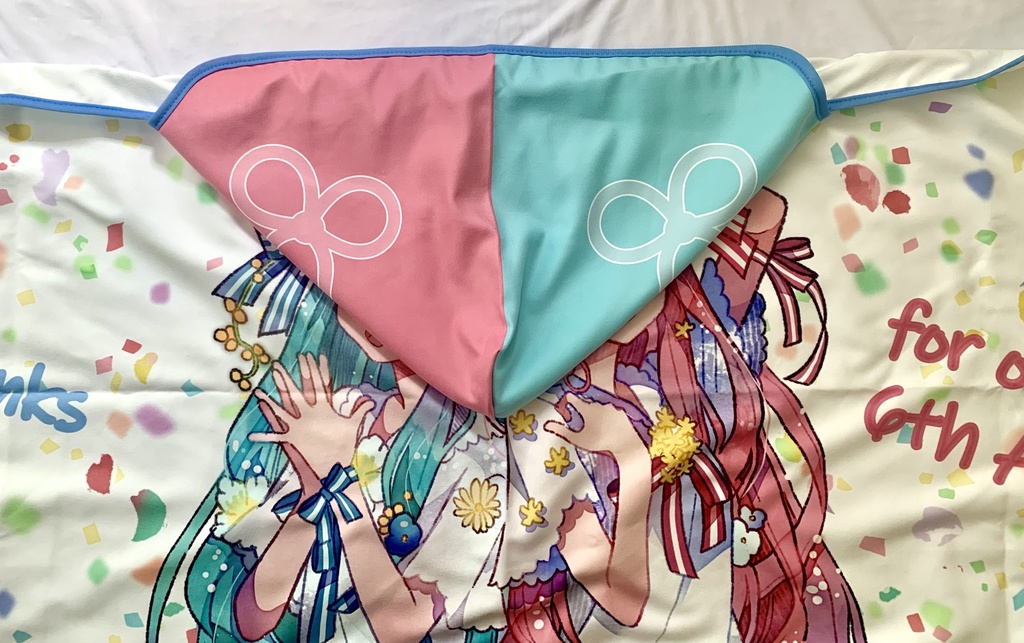 【予約終了】6th記念 フード付きタオル