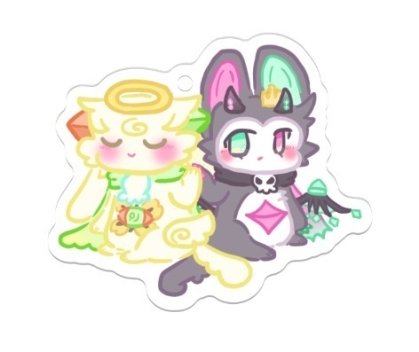 でびるん&クピャドエル　アクリルキーホルダー