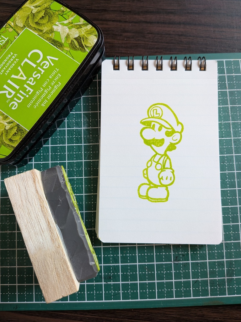Paper Mario Luigi stamp ペーパーマリオＲＰＧ ルイージスタンプ
