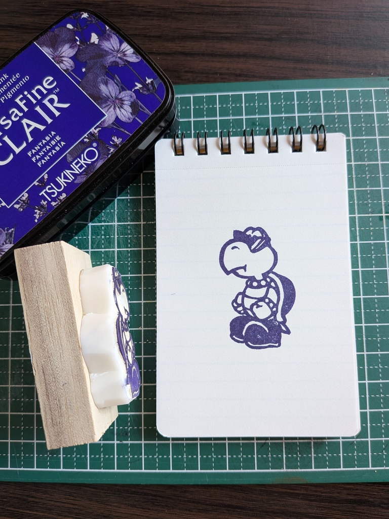 Paper Mario Dark Koopa stamp ペーパーマリオＲＰＧ ヤミノコノコスタンプ